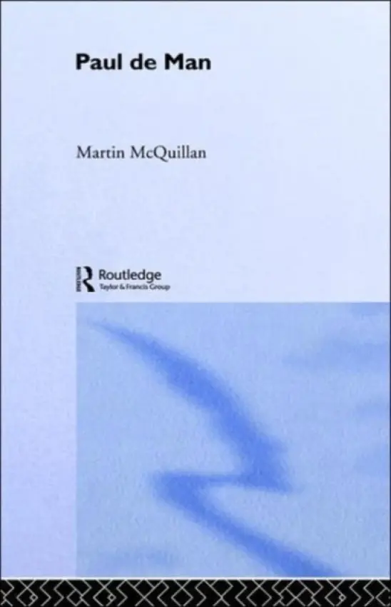 Paul de Man - McQuillian, Martin