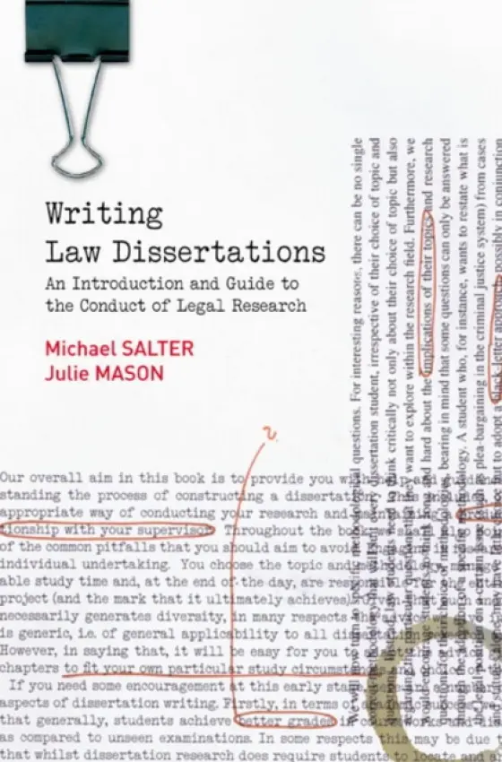 Writing Law Dissertations - Salter, Michael a Mason, Julie