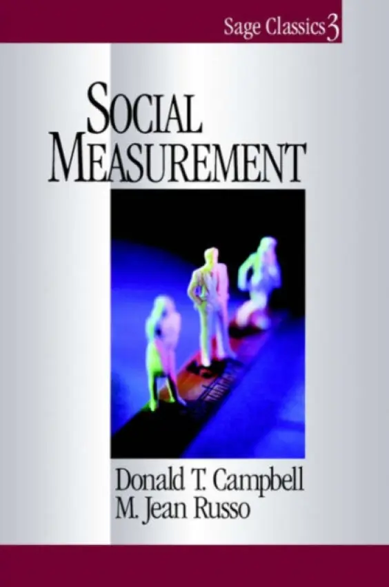 Social Measurement - Campbell, Donald T. a Russo, M . Jean