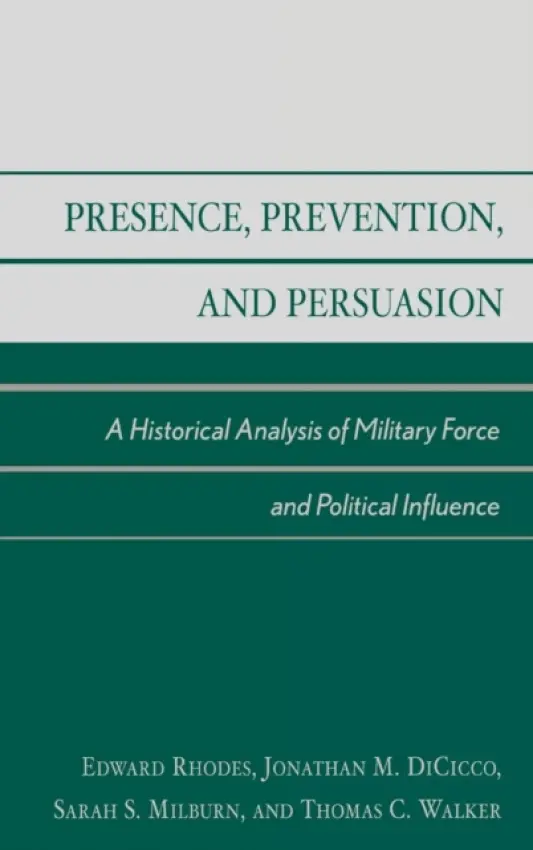 Presence, Prevention, and Persuasion - Rhodes, Edward a DiCicco, Jonathan M. a Milburn, Sarah S. a Walker, Thomas C.