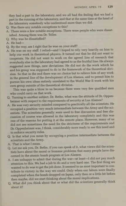 In the Matter of J. Robert Oppenheimer