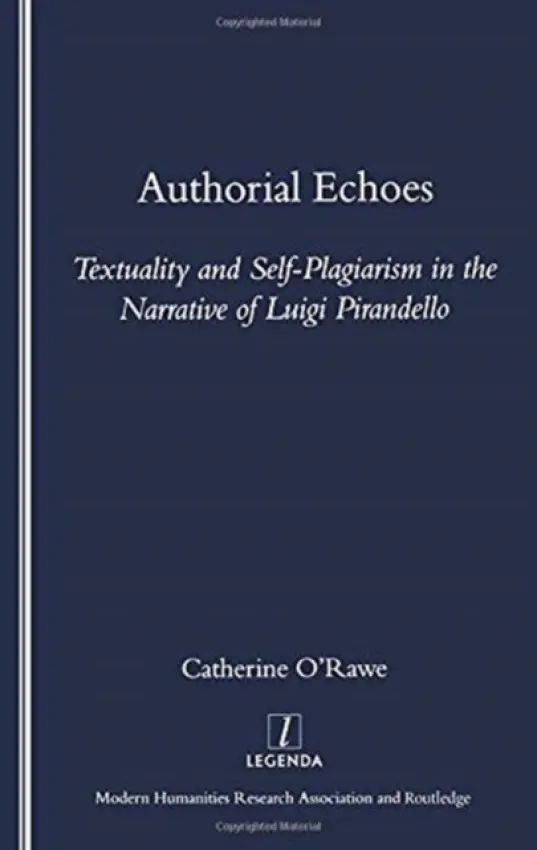 Authorial Echoes - O'Rawe, Catherine