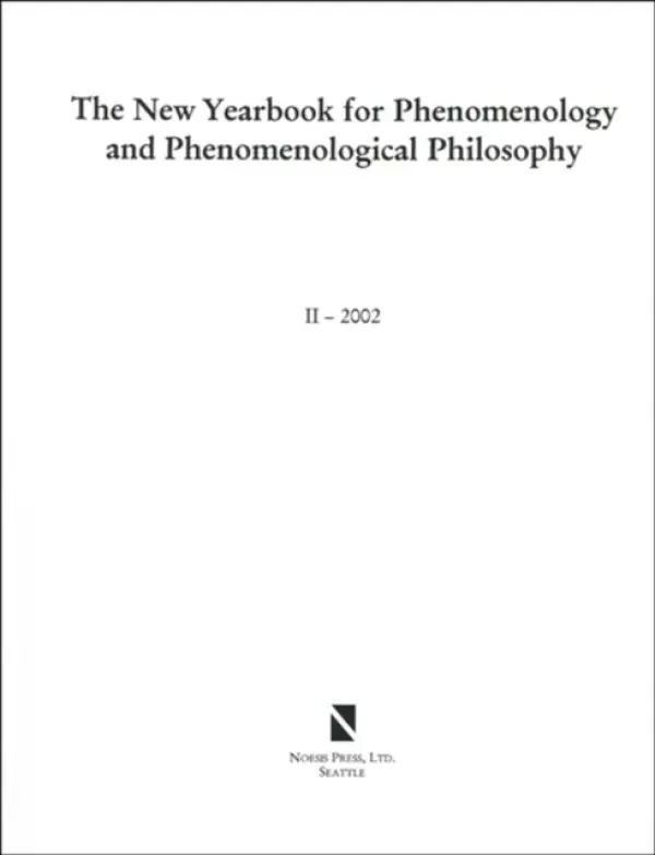 New Yearbook for Phenomenology and Phenomenological Philosophy