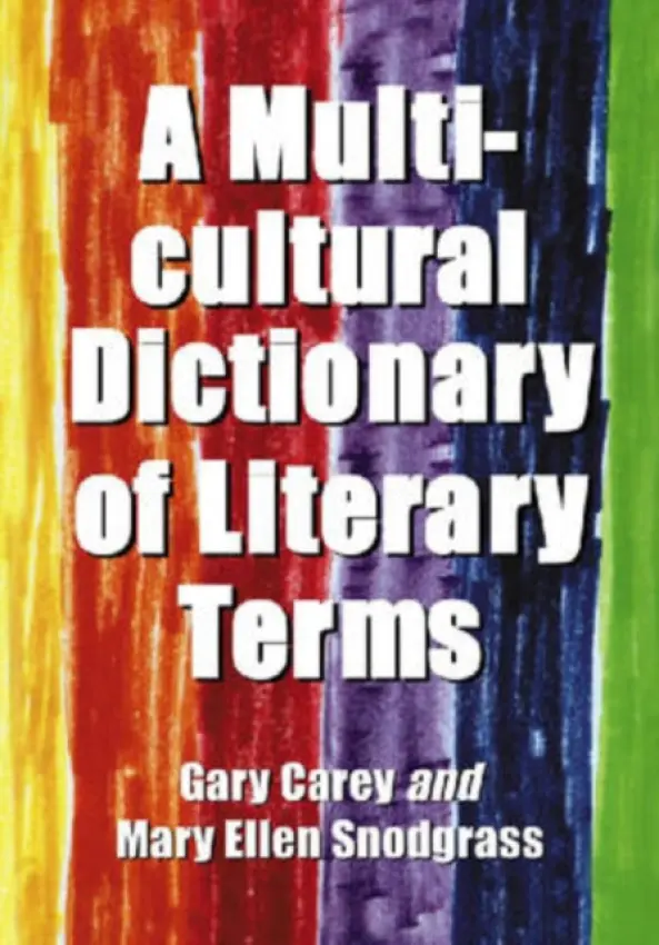 Multicultural Dictionary of Literary Terms - Carey, Gary a Snodgrass, Mary Ellen