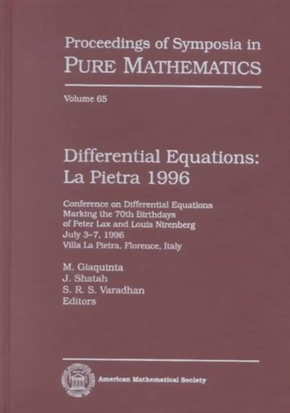 Differential Equations Proceedings of a Conference Held at La Pietra, Florence in 1996