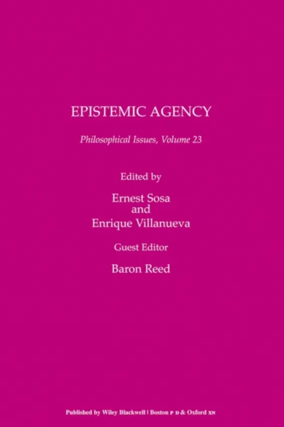 Epistemic Agency, Volume 23