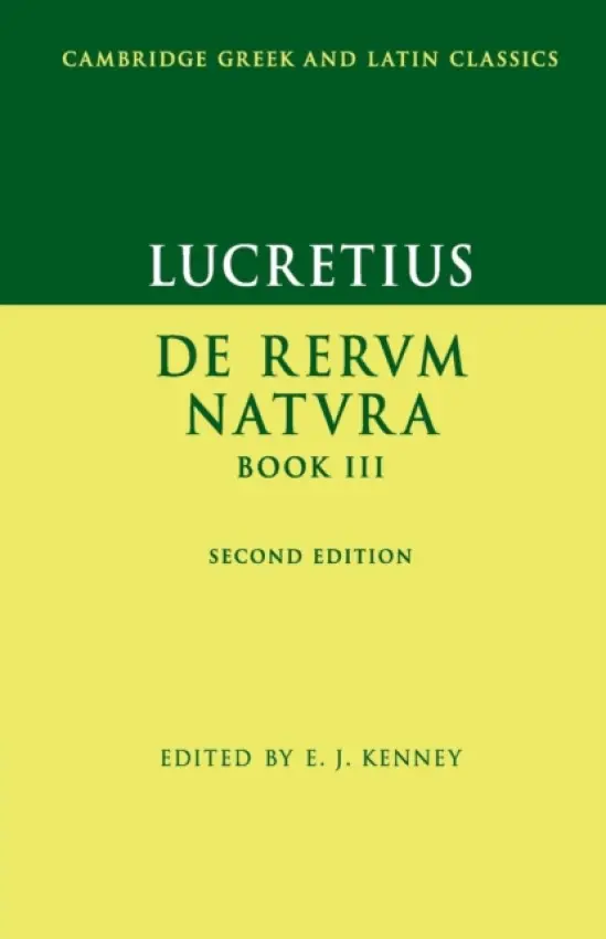 Lucretius: De Rerum NaturaBook III - Lucretius