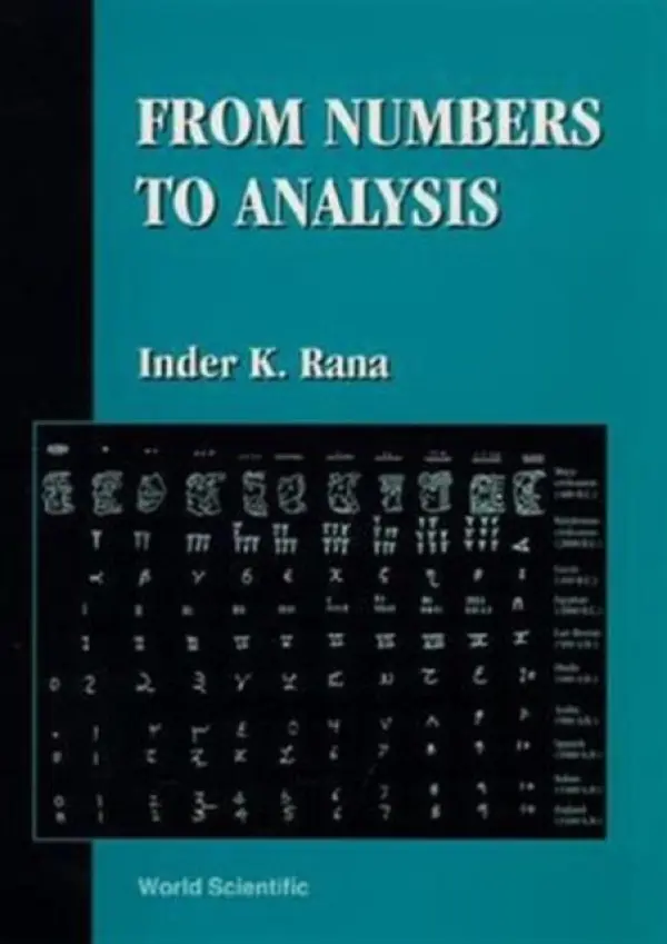 From Numbers To Analysis - Rana, Inder K (Indian Inst Of Technology, India)