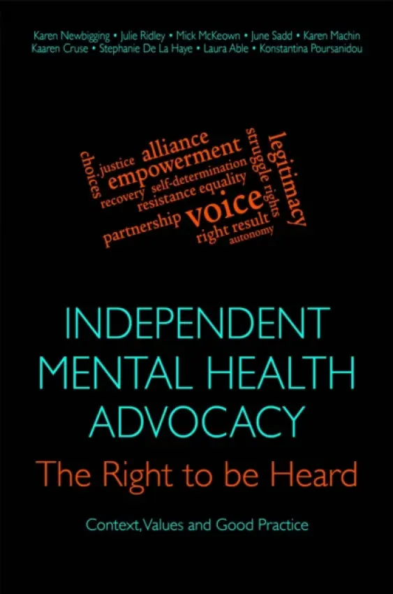 Independent Mental Health Advocacy - The Right to Be Heard - Ridley, Julie a Newbigging, Karen a McKeown, Mick a Sadd, June a Machin, Karen a Cruse, Kaaren a Haye, Stephanie De La a Able, Laura a Poursanidou, Konstantina