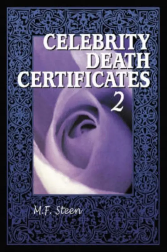 Celebrity Death Certificates 2 - Steen, M.F.