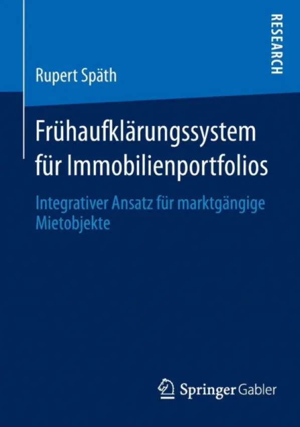 Fruhaufklarungssystem fur Immobilienportfolios - Spath, Rupert