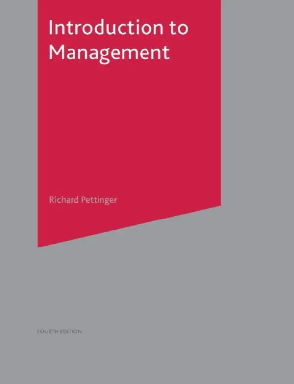 Introduction to Management - Pettinger, Richard (University College London, London)