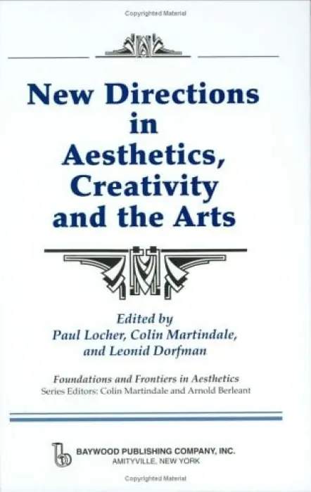 New Directions in Aesthetics, Creativity and the Arts - Locher, Paul a Martindale, Colin a Dorfman, Leonid