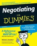 Negotiating For Dummies - Donaldson, Michael C.