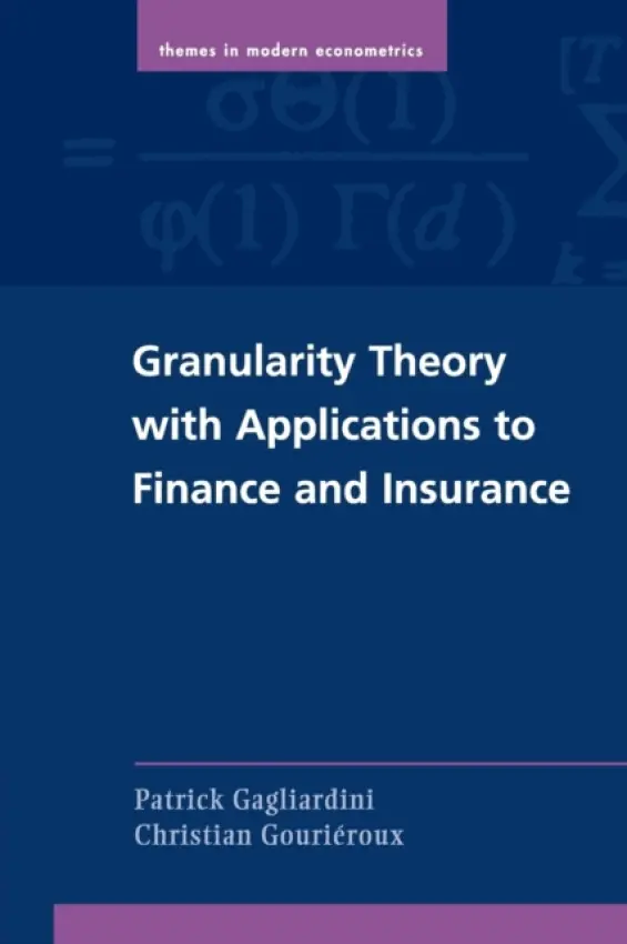 Granularity Theory with Applications to Finance and Insurance - Gagliardini, Patrick a Gourieroux, Christian (University of Toronto)
