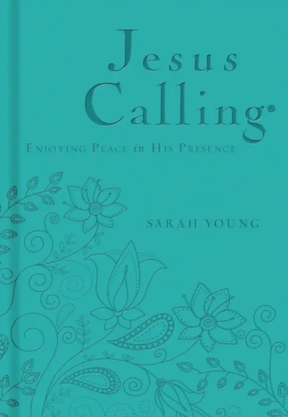 Jesus Calling, Teal Leathersoft, with Scripture References - Young, Sarah