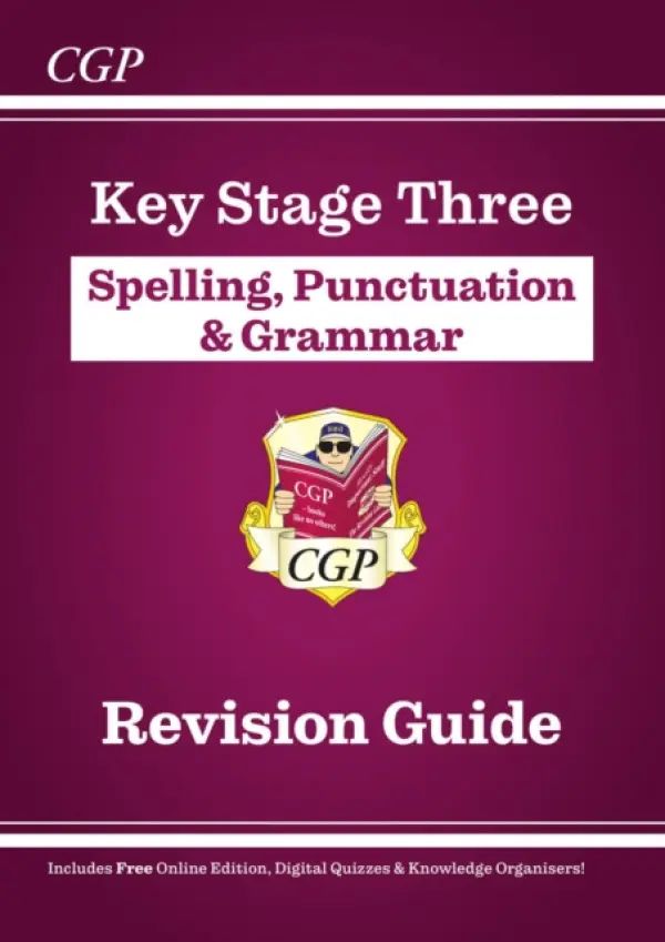 KS3 Spelling, Punctuation & Grammar Revision Guide (with Online Edition & Quizzes) - CGP Books
