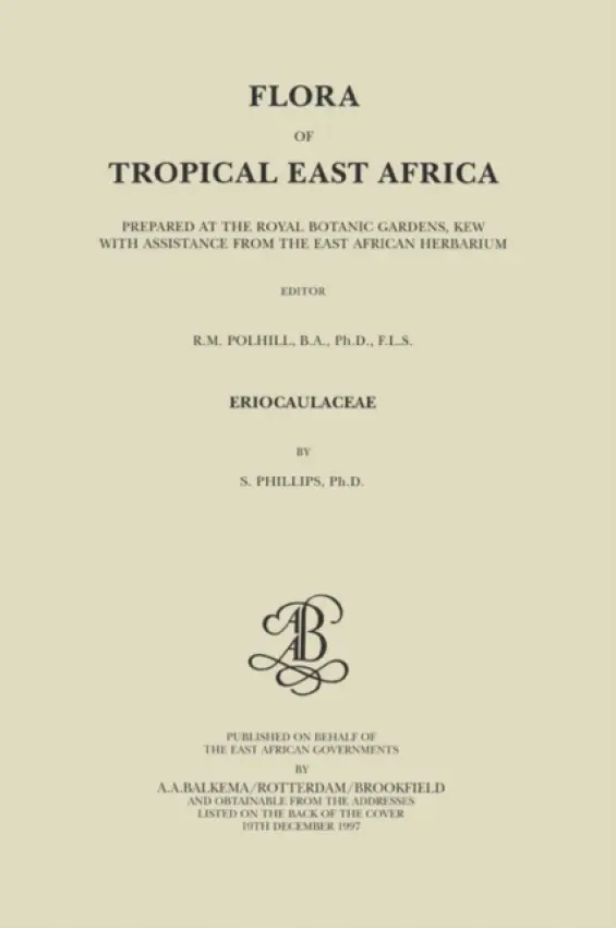 Flora of Tropical East Africa - Eriocaulaceae (1997) - Phillips, Sylvia