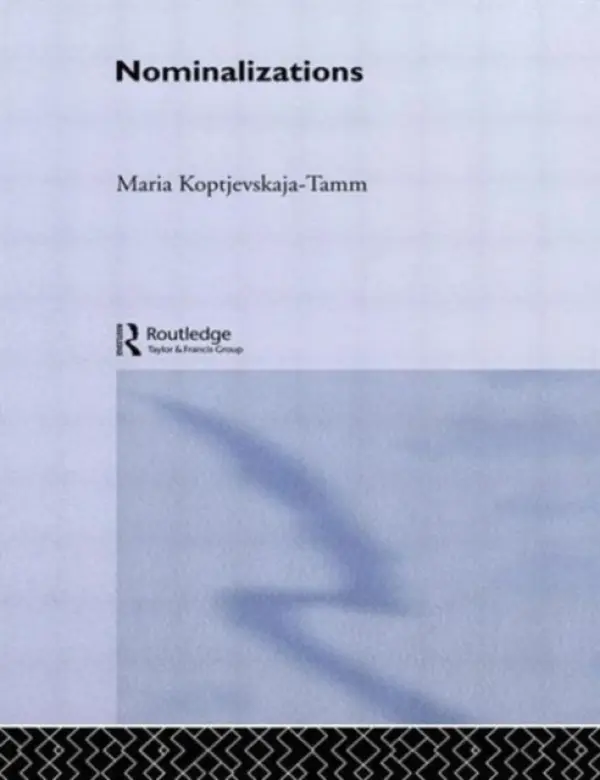 Nominalizations - Koptjevskaja-Tamm, Maria