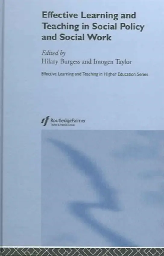 Effective Learning and Teaching in Social Policy and Social Work