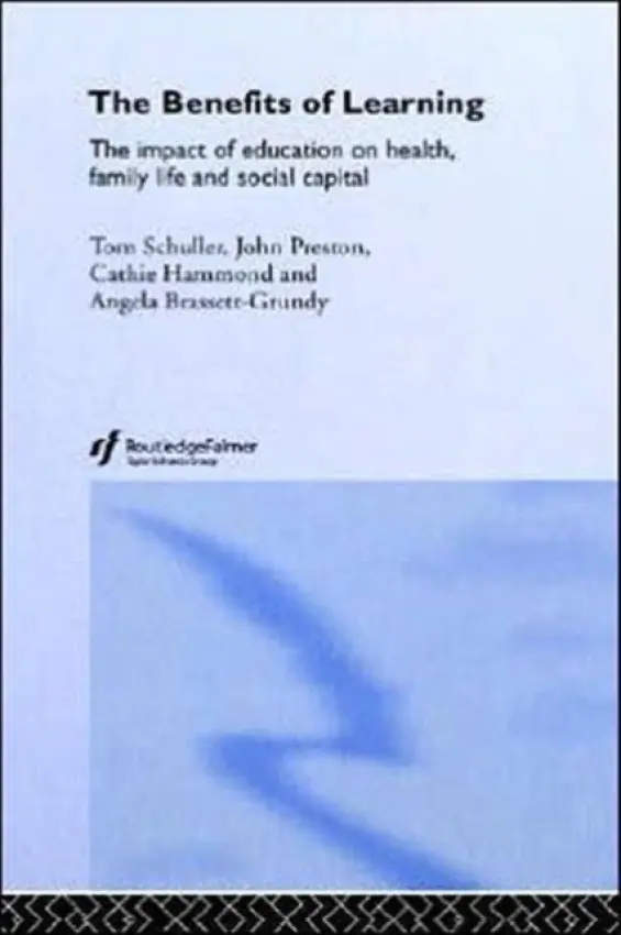 Benefits of Learning - Schuller, Tom a Preston, John a Hammond, Cathie a Brassett-Grundy, Angela a Bynner, John