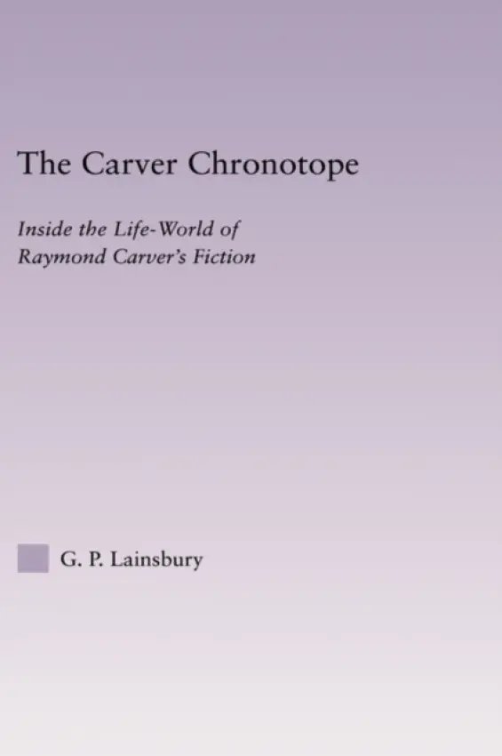 Carver Chronotope - Lainsbury, G.P.