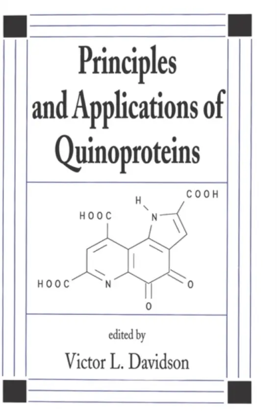 Principles and Applications of Quinoproteins