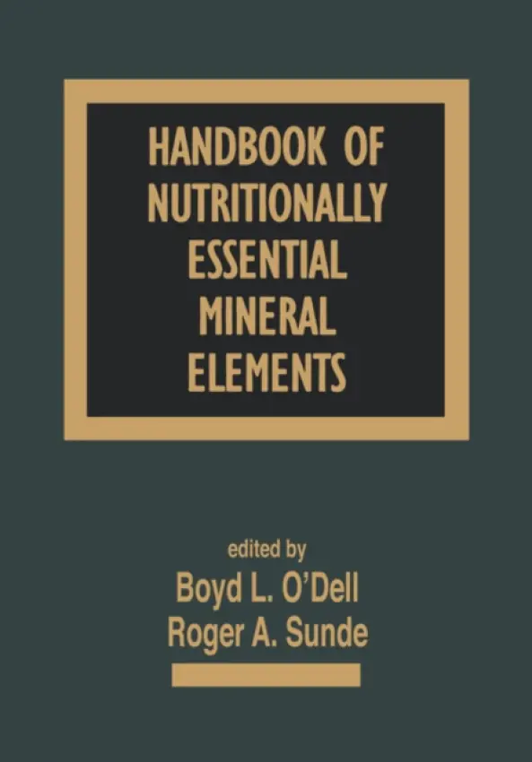 Handbook of Nutritionally Essential Mineral Elements