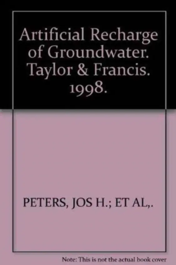 Artificial Recharge of Groundwater