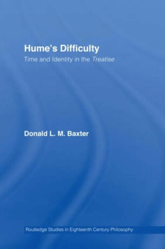 Hume's Difficulty - Baxter, Donald L.M. (University of Connecticut, USA)