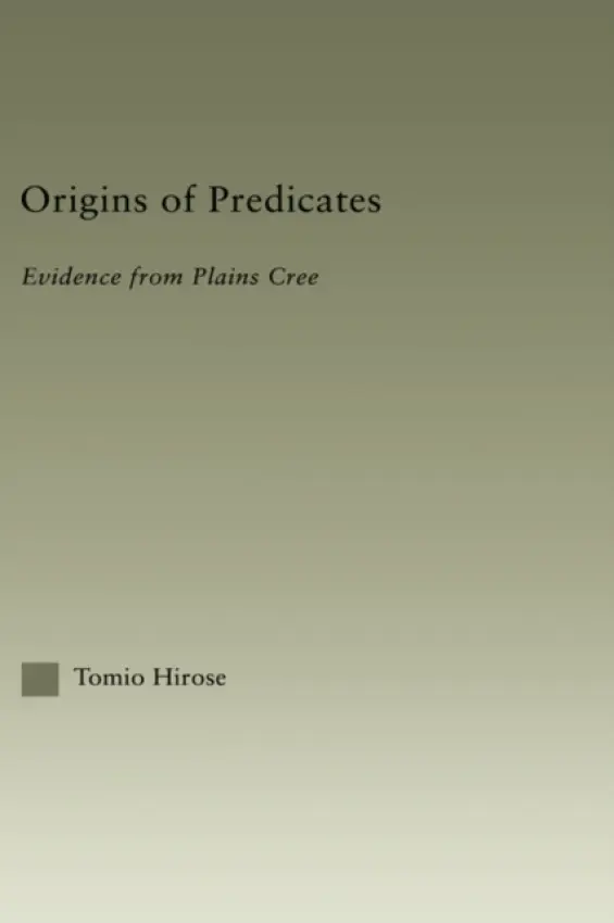 Origins of Predicates - Hirose, Tomio
