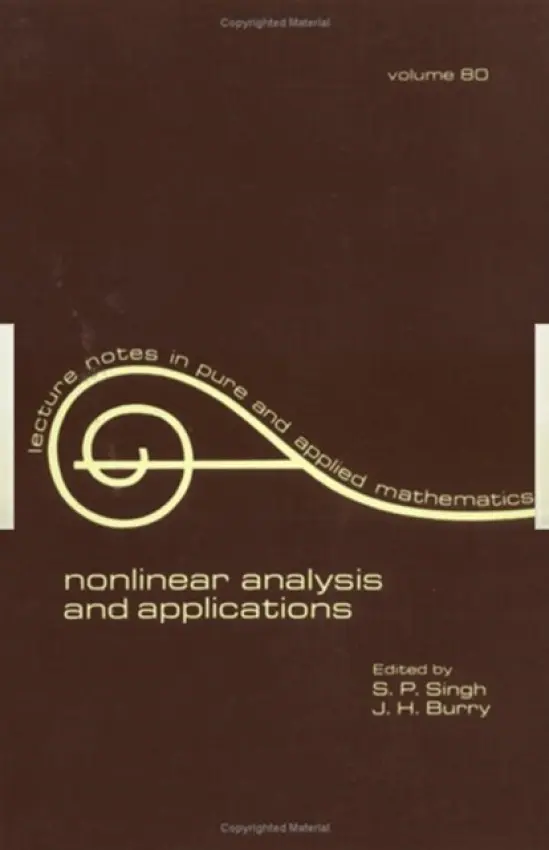 nonlinear analysis and applications - Singh, S.P. a Burry, J.H.