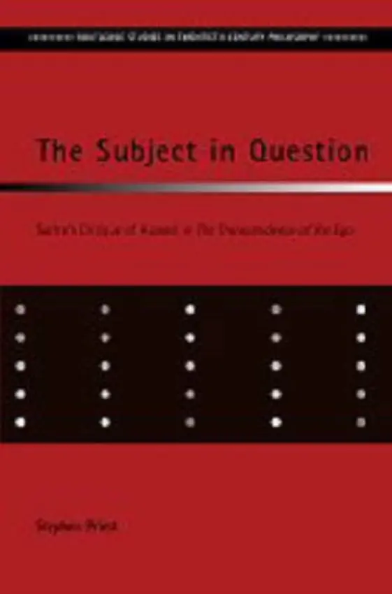 Subject in Question - Priest, Stephen (Blackfriars Hall, University of Oxford, UK)