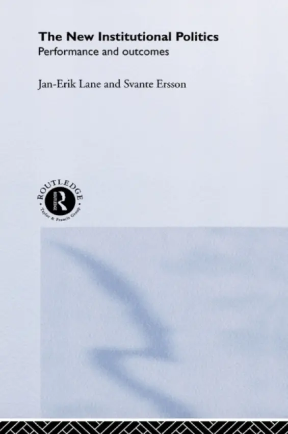 New Institutional Politics - Ersson, Svante a Lane, Jan-Erik