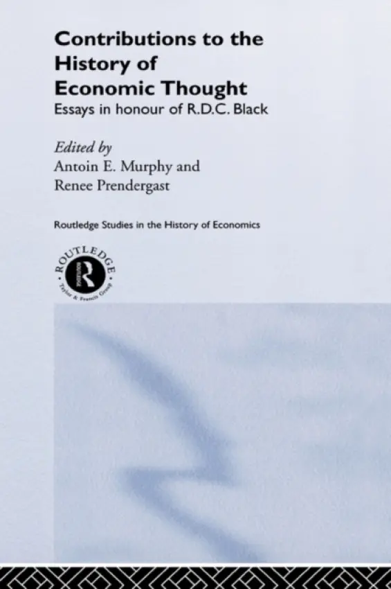 Contributions to the History of Economic Thought