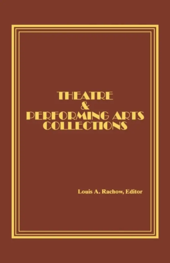 Theatre and Performing Arts Collections - Ash, Lee