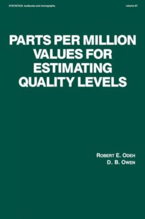 Parts per Million Values for Estimating Quality Levels - Odeh, R. E.