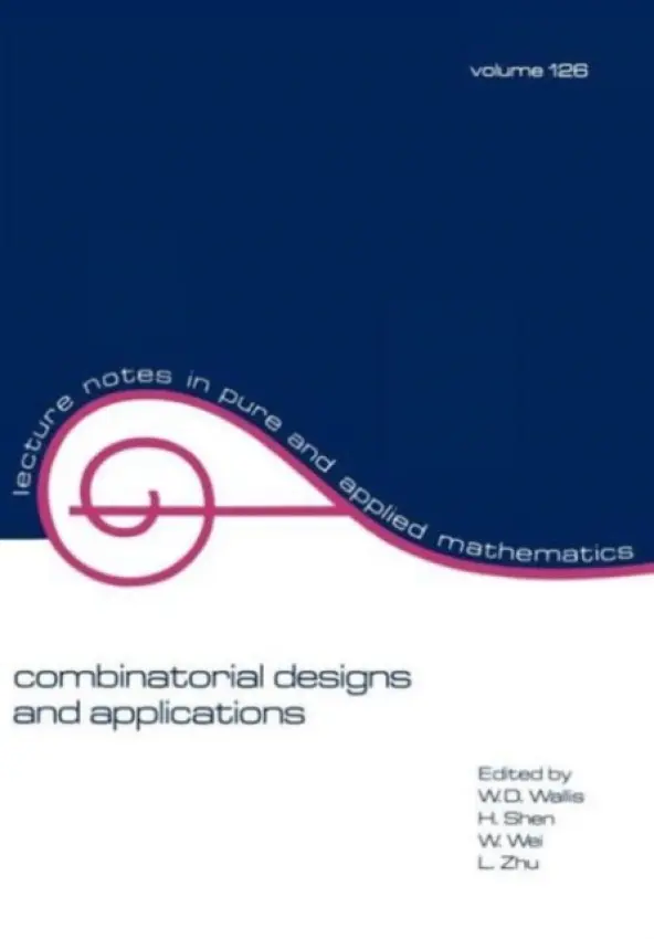 Combinatorial Designs and Applications - Wallis, W.D.