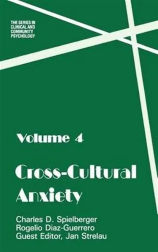 Cross Cultural Anxiety - Spielberger, Charles D.