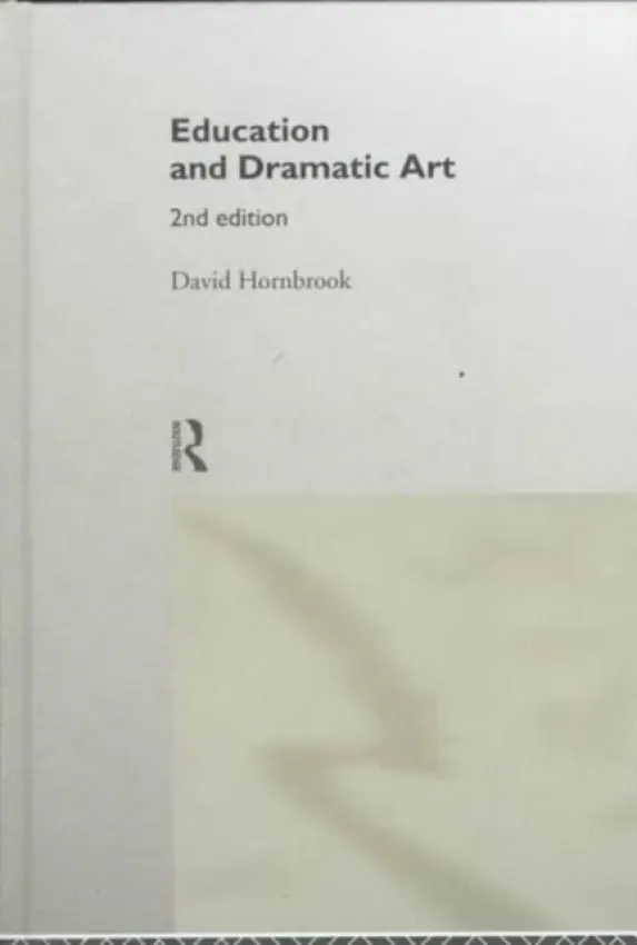 Education and Dramatic Art - Hornbrook, David