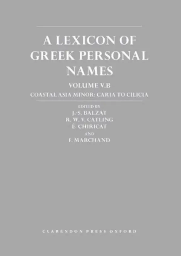 Lexicon of Greek Personal Names