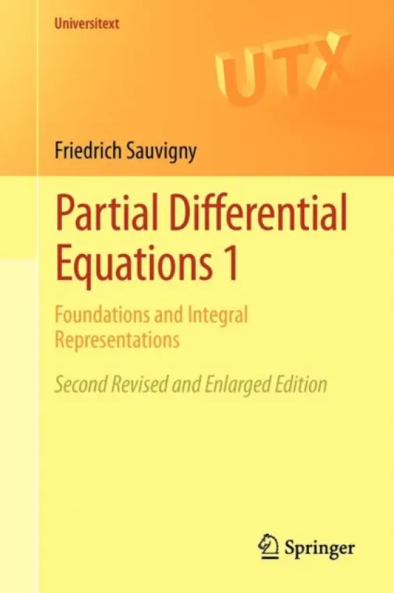 Partial Differential Equations 1 - Sauvigny, Friedrich