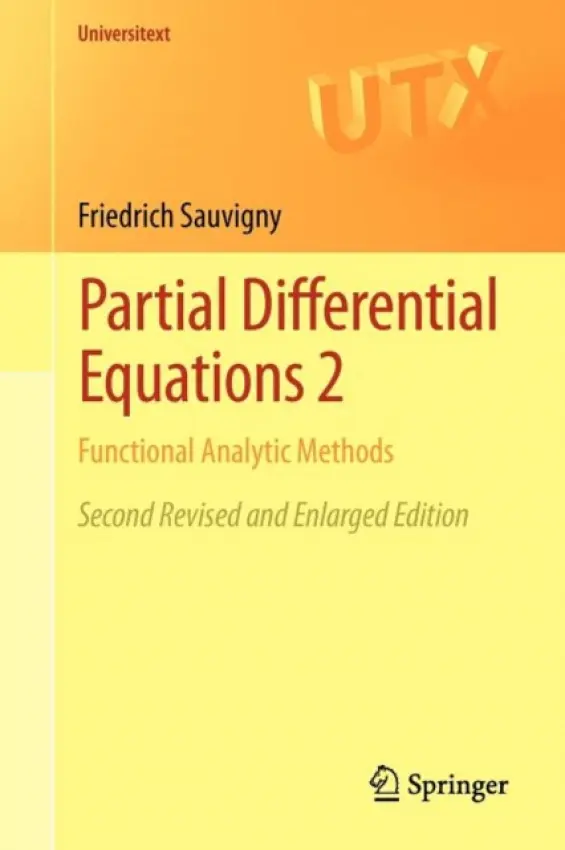 Partial Differential Equations 2 - Sauvigny, Friedrich