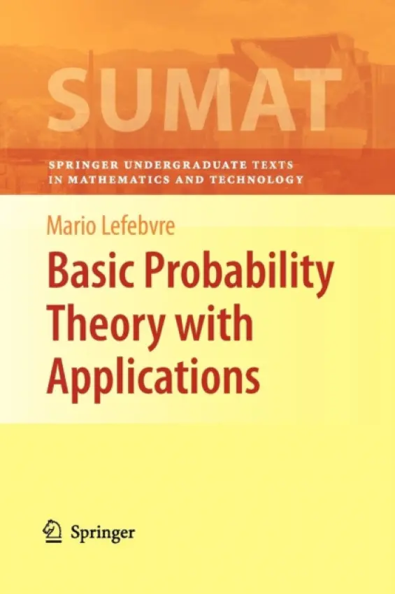 Basic Probability Theory with Applications - Lefebvre, Mario