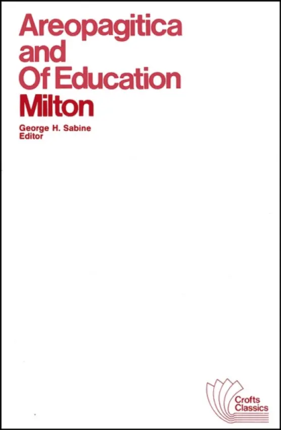 Areopagitica and Of Education - Milton, John
