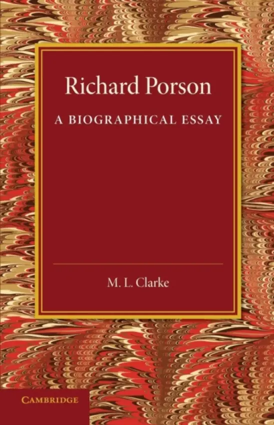 Richard Porson - Clarke, M. L.