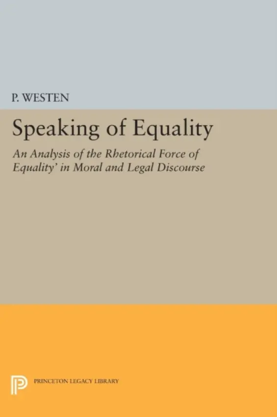 Speaking of Equality - Westen, Peter
