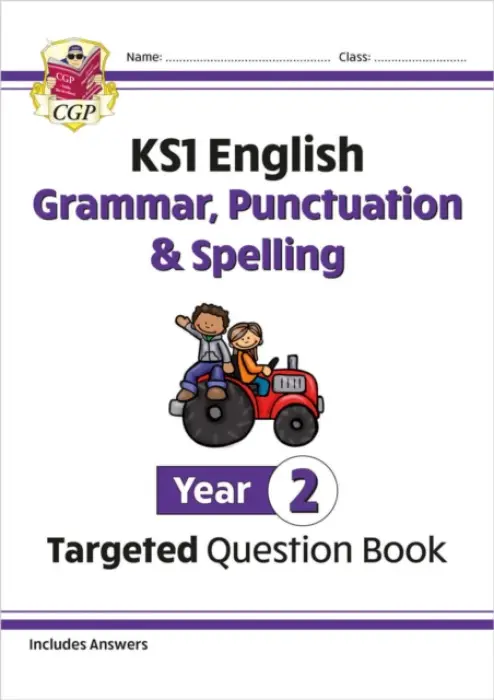 KS1 English Year 2 Grammar, Punctuation & Spelling Targeted Question Book (with Answers) - CGP Books, CGP Books