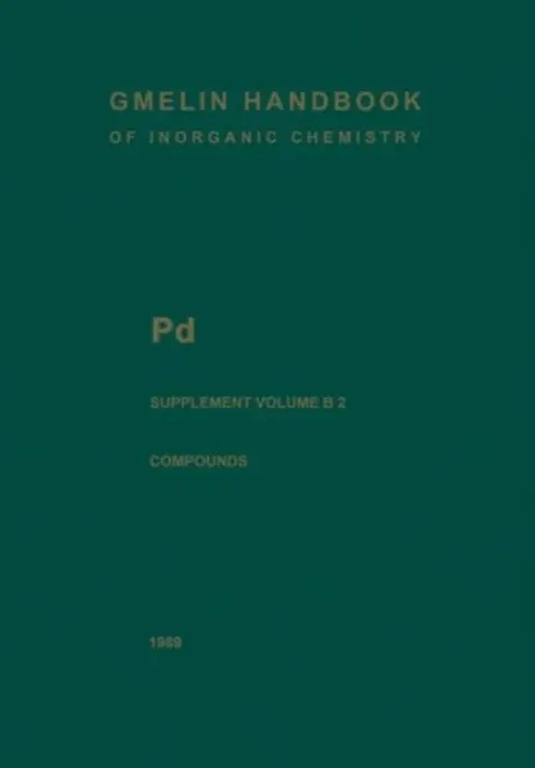 Pd Palladium - Griffith, William P. a Robinson, Stephen D. a Swars, Kurt