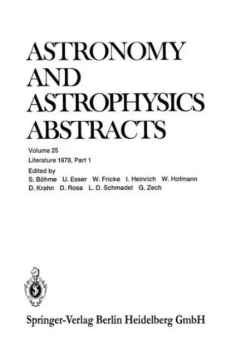 Literature 1979, Part 1 - Bohme, Siegfried a Esser, Ute a Fricke, Professor Dr. Walter a Heinrich, Inge a Hofmann, Wilfried a Krahn, Dietlinde a Rosa, Dorothea a Schmadel, Dr. Lutz D. a Zech, Gert